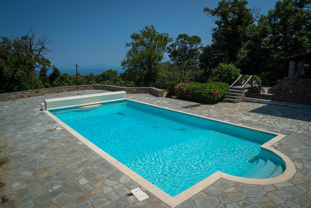 Luxury Villa With Pool In Tsagarada Esterno foto